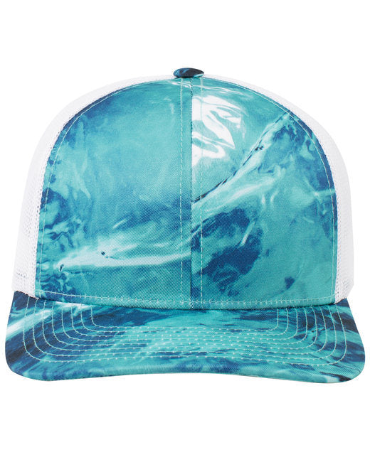 Pacific Headwear 107C Snapback Trucker Hat Doba OS EQUATOR/ WHITE